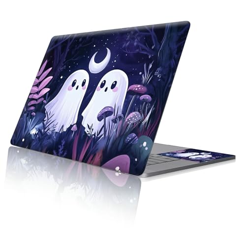 Reusable Universal Laptop Skin Sticker, Cut to Fit for 11.6–15.6 Inch Laptops, Waterproof Protective Film, No-Residue - Ghost Friends - color: Ghost Friends