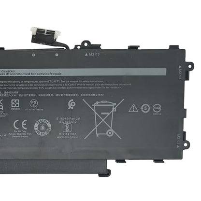 GT6TK Battery 60Wh 5065mAh Replacement for Dell Latitude 9440 2-in-1 9450 2-in-1 Series K2CPY 31CP5/81/75 11.55V 3-Cell - size: 10.43*3.98*0.24 inch GT6TK
