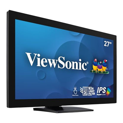 ViewSonic TD2760 27 Inch 1080p 10-Point Multi Touch Screen Monitor with Advanced Ergonomics RS232 HDMI and DisplayPort - style: 27-Inch