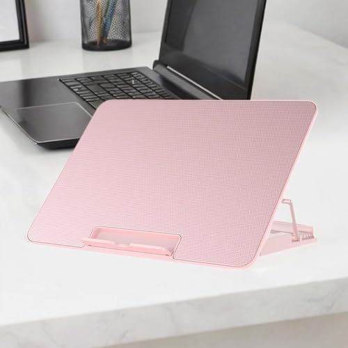 Laptop Cooling Pad with 6 Fans and Adjustable Height for Enhanced Performance, Pink