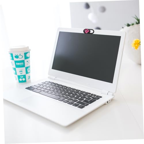 BESPORTBLE 3pcs Adhesive Laptop and Tablet Camera Privacy Covers with Heart Pattern, Ultra-Thin Sliding Webcam Covers for Computers and Phones, Anti-Peeping Privacy Protection for Office