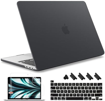 May Chen for MacBook Pro 16 Inch 2019 Release Model:A2141,Hard Shell Case Cover Screen Protector & Keyboard Cover for MacBook Pro 16 Retina with Touch ID & Touch Bar - Black - color: Black