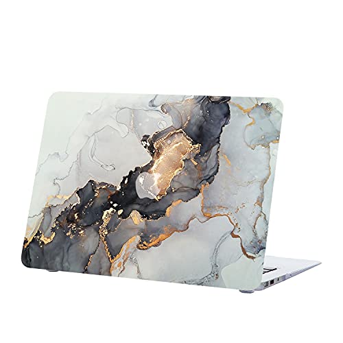 Hard Cover Compatible with MacBook Air 11 inch Case 2015 2014 2013 2012 2011 2010 Realease Model A1465 A1370, Color Printing Matt Plastic Hard Protective Shell Cover Case - Grey Gold Marble - color: 1042 Grey gold marble, size: Air 11" 2010-2015(A1370/A14