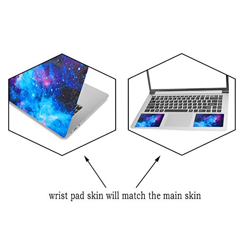 Laptop Skin Sticker Decal 12" 13" 13.3" 14" 15" 15.4" 15.6 inch Laptop Universal Netbook PC Notebook Vinyl Reusable Skin Sticker Cover Art Decal Case Protector Personalized, Starry Sky Galaxy - color: Starry Sky Galaxy