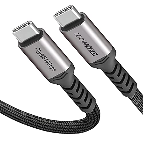 Short USB C Cable 100W, 1.5ft 2 Packs, 10Gbps Data Speed, 4K Video | 3.1 Gen 2 High Speed Data Transfer, 5A Fast Charging, 4K 60Hz USBC Video Display, Compatibile for iPhone 17/16 - size: 1.5 ft