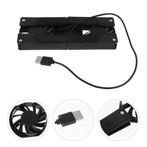 Laptop Cooling Pad and Stand with USB Fan for Desk Use, Adjustable Laptop Accessories for Gaming and Office, Lightweight Foldable Cooling Riser Compatible with Notebooks