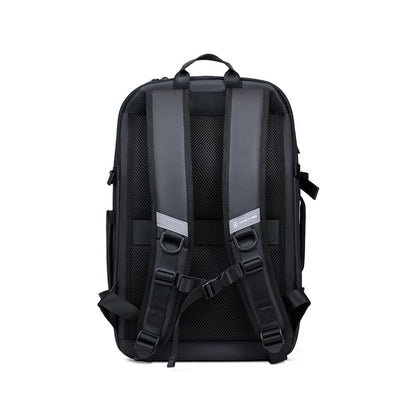 NINETYGO Travel Backpack for Men & Women, Black | Carry On, Airline Approved, Waterproof, 24.7L, Detachable Shoulder Bag, Fits 15.6 Inch Laptop - color: Black