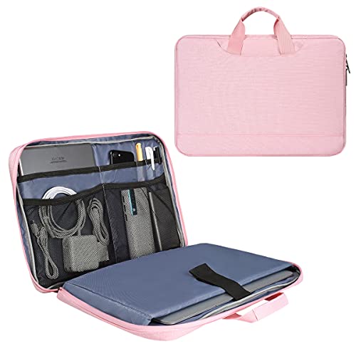 11.6-12.9 Inch Laptop Bag Sleeve Women Ladies TSA Briefcase for Macbook Neo 13 A18 Pro A3404, 13" iPad Pro M5 M4, iPad Air 13 M4 M3 2026 2025, iPad 12.9", Acer Lenovo Dell Chromebook 11.6" Case, Pink - color: Pink, size: 11.6-12.9 Inch