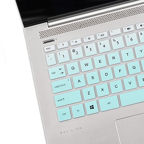 Keyboard Cover for HP Laptop 14" 14-dq 14-fq/dk 14-dq6014dx 14-dq6013dx 14-dq0052dx 14-dq0762dx 14-dq5009nr 14-dq0054dx 14-dq3000dx 14-dq2020nr 14-dq0760dx 14-dq0003/0005dx 14-dq0055dx 14-dq0070nr - color: Mint Green