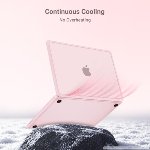 MOSISO Compatible with MacBook Neo Case 13 inch 2026 A3404 A18 Pro Chip | Anti-Cracking Cover Matte Finish Seamlessly Closes Protective Hard Shell Case Cover with TPU Bumper, Blush - color: Blush