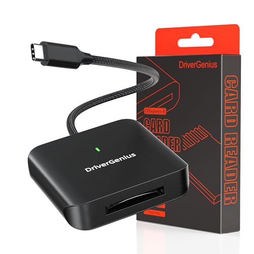 DriverGenius MediaPro CFexpress Type-B Card Reader with USB Type-C | USB 3.2 Gen2 (10Gbps) – Companion for Professional Photographers and Videomakers (Metal Shell) - size: CFexpress Type B