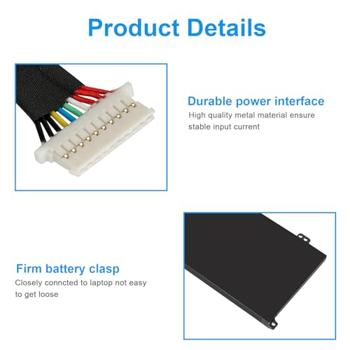 BN03XL Laptop Battery for HP Envy 13 13-BA 13-AR 13-AY 13-ay0xx Envy X360 15 2020 15M-EE 15M-ES 15-ES 15M-EE0013DX 15M-EE0023DX 15m-ee0xxx, HSTNN-OB1O HSTNN-DB9N L73965-271 L76985-271 L77034-005 - size: 10.9*3*0.24inch BN03XL