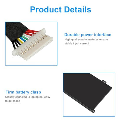 BN03XL Laptop Battery for HP Envy 13 13-BA 13-AR 13-AY 13-ay0xx Envy X360 15 2020 15M-EE 15M-ES 15-ES 15M-EE0013DX 15M-EE0023DX 15m-ee0xxx, HSTNN-OB1O HSTNN-DB9N L73965-271 L76985-271 L77034-005 - size: 10.9*3*0.24inch BN03XL