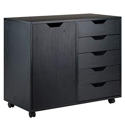 Winsome cabinets Wood Halifax Storage/Organization, Black - color: Black, style: Contemporary