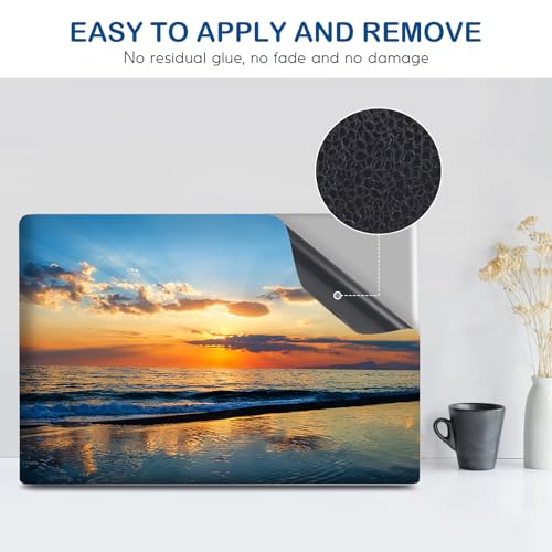 DINKY Laptop Skin Sticker Decal, 16" 16.5” 17” 17.3 inch Laptop Universal Reusable Vinyl Skin Stickers Art Cover Decal Notebook PC Personalized Protector (Sunset) - color: Sunset