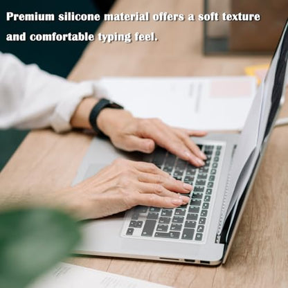 WALWAL 2 Pcs Laptop Universal Keyboard Cover Protector Ultra-Thin Silicone | Ultrathin Natural Typing Experience: At Just 0