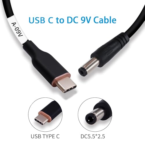 DSD TECH MagicConn SH-CP09A USB Type C PD to DC Power Cable-9V - style: 9 V