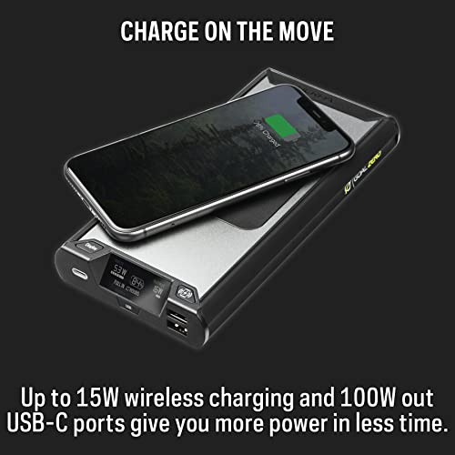 Goal Zero Sherpa 100PD Wireless Portable Power Bank 100W USB-C Power Delivery 25600mAh (4th Generation) (Pack of 2) - size: Sherpa 100 PD (Pack of 2)