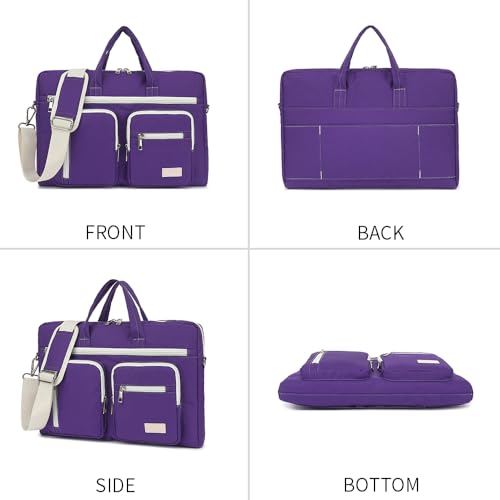 15-15.6 inch Laptop Shoulder Bag, for MacBook Pro 16, Hp Lenovo Dell 14 inch Waterproof Messenger Bag Case Sleeve (purple) - color: Purple, size: 15 inch/15.6 inch