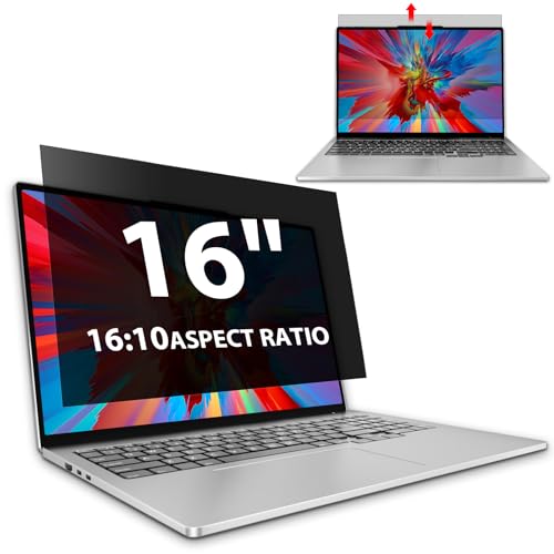 Laptop Privacy Screen 16 Inch | Laptop Screen Privacy Shield 16:10 Aspect Ratio Anti-Glare Blue Light Computer Monitor Protector - size: For Laptop 16 Inch 16:10