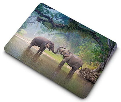 Laptop Case Compatible with Old Version MacBook Pro 13 Inch Case 2012 2011 2010 2009 2008 Release Model A1278 with CD-ROM, Plastic Hard Shell Case Cover & Keyboard Cover Skin - Elephant - color: CH59 Elephant, size: Pro 13" w/CD-ROM 2008-2012(A1278)