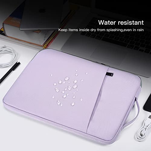 15.6 Inch Laptop Sleeve Case Water-Resistant Computer Bag with Handle for HP Lenovo Dell ASUS Acer Chromebook 15 / HP Envy X360 15.6 / Acer Aspire 15 / Dell Inspiron 15 / Lenovo IdeaPad 15.6 -Purple - color: Purple, size: 15.6 inch