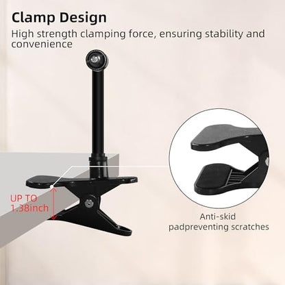 3.62" 92mm Quiet USB Clip on Fan with Strong Clamp and On/Off Switch | Low Noise and Gentle Breeze, for Desktop Router Tent Seedlings Electronic Equipment and DIY Ventilation Cooling Project - color: Black, size: 92mm