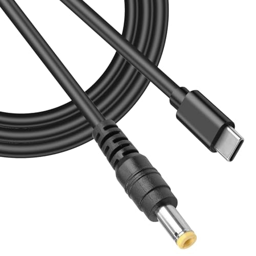 20V PD USB C to DC 5.5 x 2.1mm Security Camera Power Cable, Type C Input to DC 20V 5A Cable Made for Power Bank, LED Desk Lamp, Small Fan, Starlink Mini, Foldable Solar, CCTV IP Surveillance - style: USB C to 5.5x2.1mm - 1.5m Cable