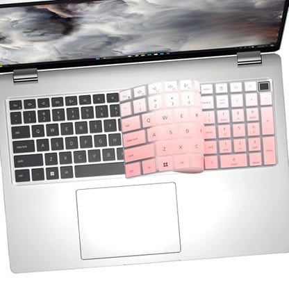 2 PCS Keyboard Cover for 16" Dell Pro 16/Pro 16 Plus/Pro Max 16 PB16250 PB16255 PC16250 PC16255 MC16250 MC16255, Dell Pro Max 18 Plus MB1825 2026-2024 18'' Laptop (NOT FIT Pro 16 Premium DA16250) - color: OPink+Clear