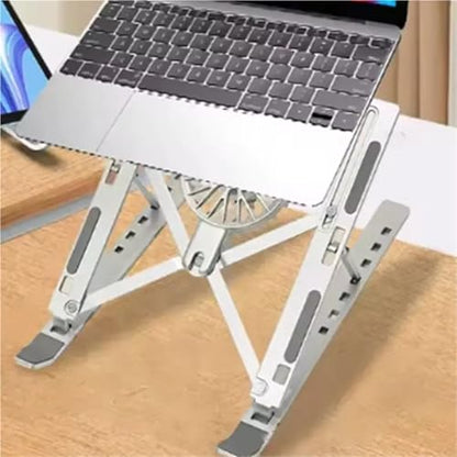 Compatible for Bg-for 18 Inch Laptop Cooler Stand - Foldable with Fan, Cooling Pad for Notebooks & Tablet Desktop Bracket,