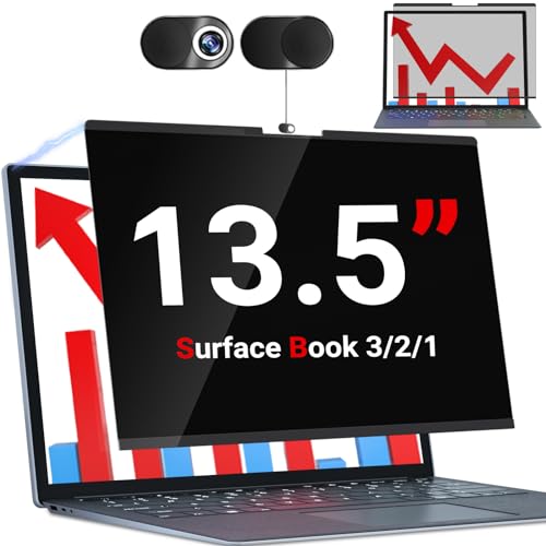 ZOEGAA Privacy Screen for 13.5 inch Surface Book 3/2/1,Magnetic Removable Touchable Privacy Filter for Surface Book 13. 5inch Screen Protector,Anti-Blue Light Anti-Scratch - size: Surface Laptop 5/4/3/2/1 13.5 inch