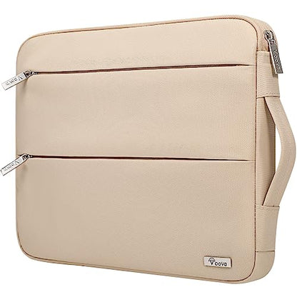 Voova 15-14 Inch Laptop Sleeve, Laptop Case, MacBook Case, Apricot | Slim splash-proof 14-inch laptop sleeve compatible with MacBook Pro M1-M4 Max, HP, Lenovo, Acer and Asus for daily use - color: Apricot, size: 14-15 Inch