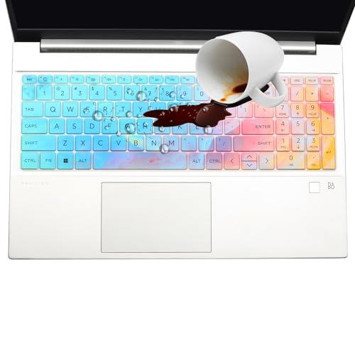 Keyboard Cover for HP 15.6" Laptop 15t 15z 15-fcxxxx 15-fdxxxx Series 2026 2025 2024, HP 15t-fd100/fd000 15-fd0083wm 15-fc0025dx 15-fc0093dx 15-fd0005dx fd0023dx, HP 250 255 G10 15.6 -Stylish Colorful - color: Colorful
