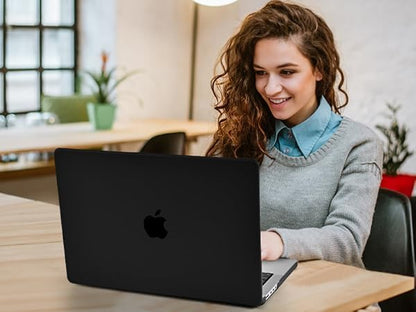 BlueSwan Flexible Case for MacBook Pro 14 inch, M5-M1 Pro/Max 2026-2021 | Anti-Scratch Protective Laptop Cover with Grippy Matte Texture, Seamless Fit and Lightweiht, Frosted Black - color: Frosted Black, size: Pro 14-inch (2026-2021)