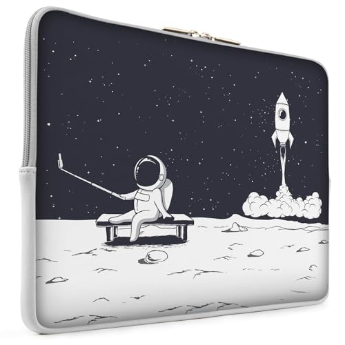 Laptop 13 inch Sleeve Case for MacBook Air 13-13.6 inch, Laptop Bag Cover for MacBook Pro 13" 14 inch, Shockproof Briefcase Travel Carrying Sleeve for 14" Chromebook HP Dell I Astronaut Rocket - color: Astronaut Rocket