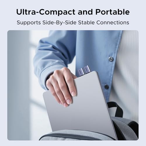 UGREEN USB to USB C Adapter Combo 4-Pack, 10Gbps Type C Converter | Data transfer & Fast charging for MacBook, iPhone 17/16/15, iPad, Samsung Galaxy, Apple Watch
