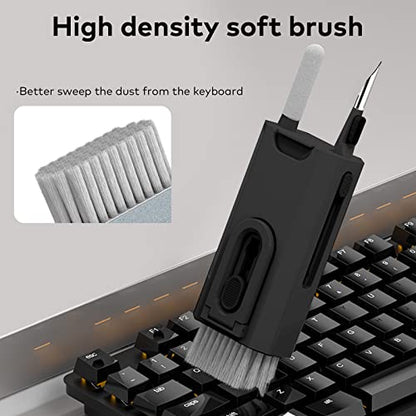 8 in 1 Electronic Cleaning kit - Keyboard Cleaner, Keyboard Cleaning Kit, Laptop Cleaner, Laptop Cleaning Kit, Electronic Cleaner Kit for Laptop/Phone(Give Away a Flannel Cloth) Black
