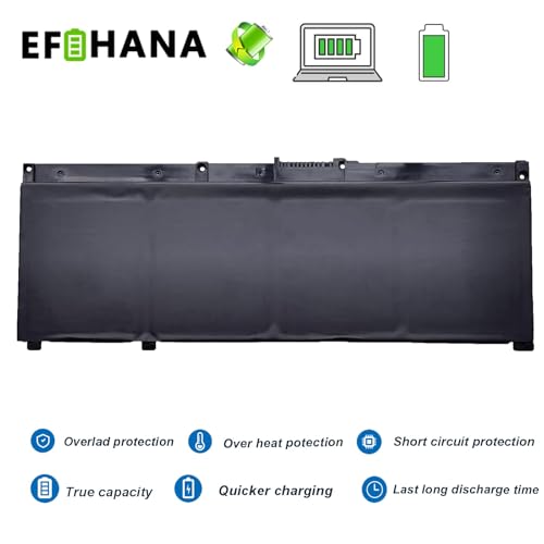 SR04XL SR03XL 917724-855 Laptop Battery for HP Omen 15 15-CE0XX 15-DC0XX Series 15-CE198WM 15-CE015DX Pavilion 15-CB0XX 15-CX0XX 15-CB041NR 15-CX0056WM l08855-855 917678-1B1 70.07Wh 15.4V - size: 10.51×3.50×0.30 in SR04XL