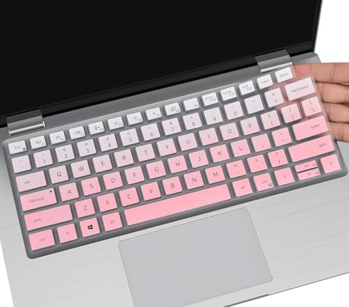 Keyboard Cover for Dell Latitude 5420 5430 5440 5450 3440 3450 14-in, Latitude7420 7430 7440 7450 7410 9420 9430 14, Latitude 16" 7650 7640, Latitude 9510 9520 7520 2025-2022, Ombre Pink - color: Ombre Pink