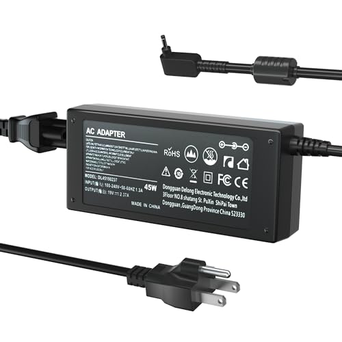 19V 2.37A 45W Charger Compatible for Acer Chromebook - Compatible for Acer Aspire 5 1 Laptop A515-46 A515-43 A515-56 A515-43-R19L A515-54 A515-54G A515-55 A517-52 A515-44 Power Supply Cord