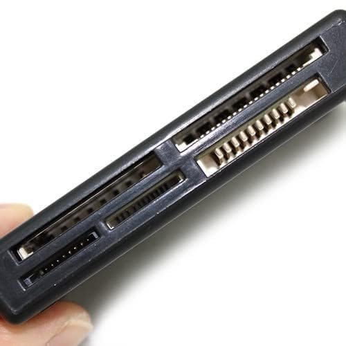 USB 2.0 All in One PC Memory Card Reader Adapter and Write Plug OSX Windows Chrome Compatible for SD/MMC/SDHC/XD/M2/Memory Stick/Micro SD/CF/Pro&Duo Cards