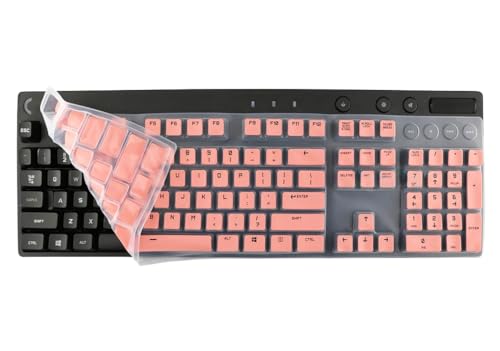 Silicone Keyboard Skin Cover Protectors for Logitech G213 Prodigy & G610 G810 Orion Mechanical & G512/G512 SE/G413 Gaming Keyboards (Pink) - color: Pink, size: Compatible for Logitech G610