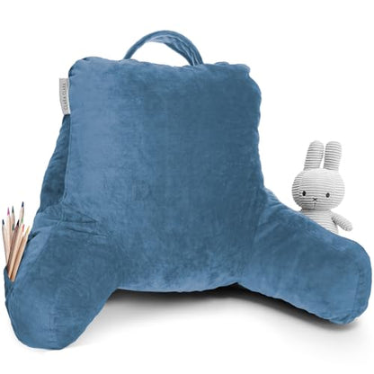 Clara Clark CC-redingplw-LD-s-blhvn Reading Pillow + Lapdesk, Petite/Small, Black - color: Blue Heaven, size: Petite/Small