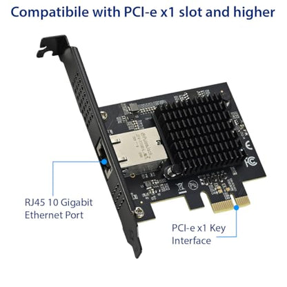 Single Port 10 Gigabit Ethernet PCI-e x1 Network Card - size: 1-Port 10G x1, style: 10 Gigabit