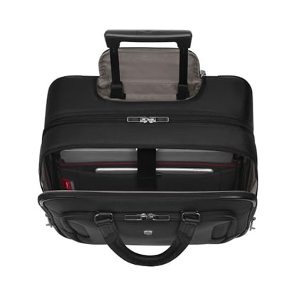 Victorinox Werks Traveler 7.0, Wheeled Briefcase, 2-Wheel Briefcase with 15.6" Laptop and 11’’ Tablet Compartment, Black