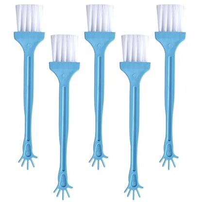 5Pieces Computer Keyboard Tool Electronic Small Brush for Office Worker and Frequent Laptop Users - color: Blue