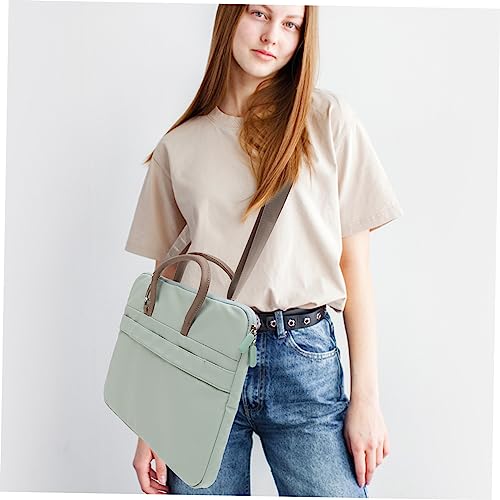 TEHAUX Laptop Sleeve Bag for Laptops Vertical Case with Extra Pocket for Accessories Lightweight Shoulder Bag for Women for Travel and Business