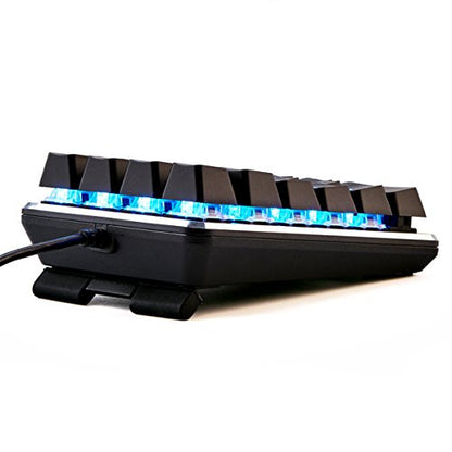 Qisan Mechanical Numeric Keypad GATERON Red Switch Wired Ice Blue Backlight Gaming Keypad/Keyboard 21 Keys Portable Mechanical Numpad Extended Layout | Laptop Accessories | keypad for Computer - color: GATERON Red Switch-Blue