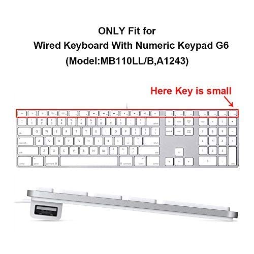 HRH for iMac G6 MB110LL/B and MB110LL/A A1243 Keyboard with Numeric Keypad NumberPad Print with: Cartoon Animal World Design Silicone Keyboard Skin Cover [US Layout] - color: Z1-Cartoonanimal world