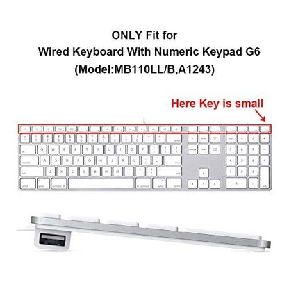 HRH for iMac G6 MB110LL/B and MB110LL/A A1243 Keyboard with Numeric Keypad NumberPad Print with: Cartoon Animal World Design Silicone Keyboard Skin Cover [US Layout] - color: Z1-Cartoonanimal world